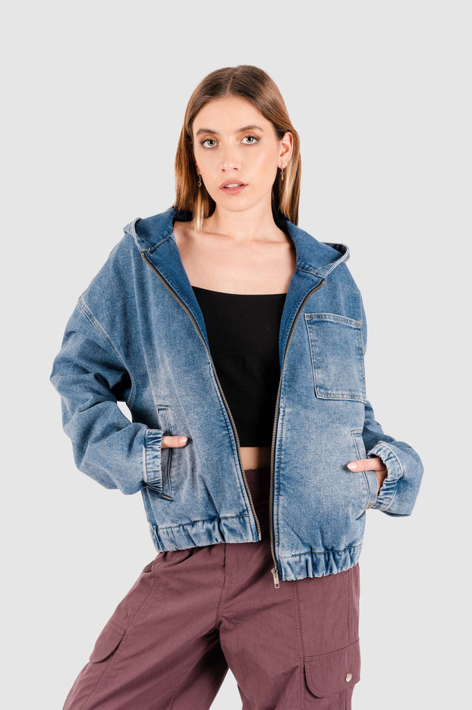 Casaca Denim Florencia CASACAS NOW Celeste XS 