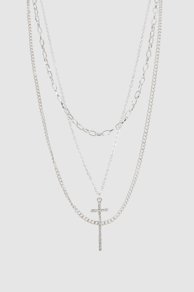 Collar Nort Jgo X3 COLLARES NOW Plateado 