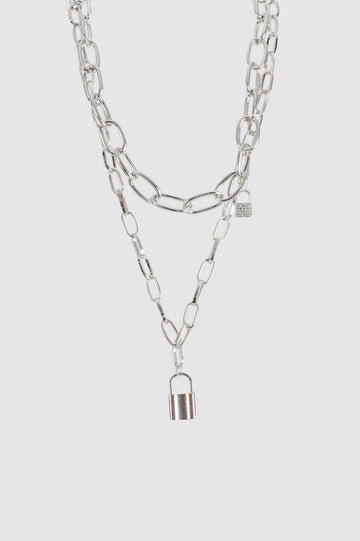 Collar Security Jgo COLLARES NOW Plateado 