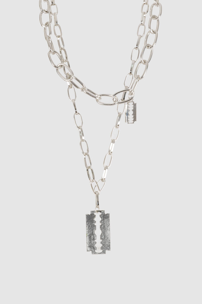 Collar Gillete Jgo X2 COLLARES NOW Plateado 