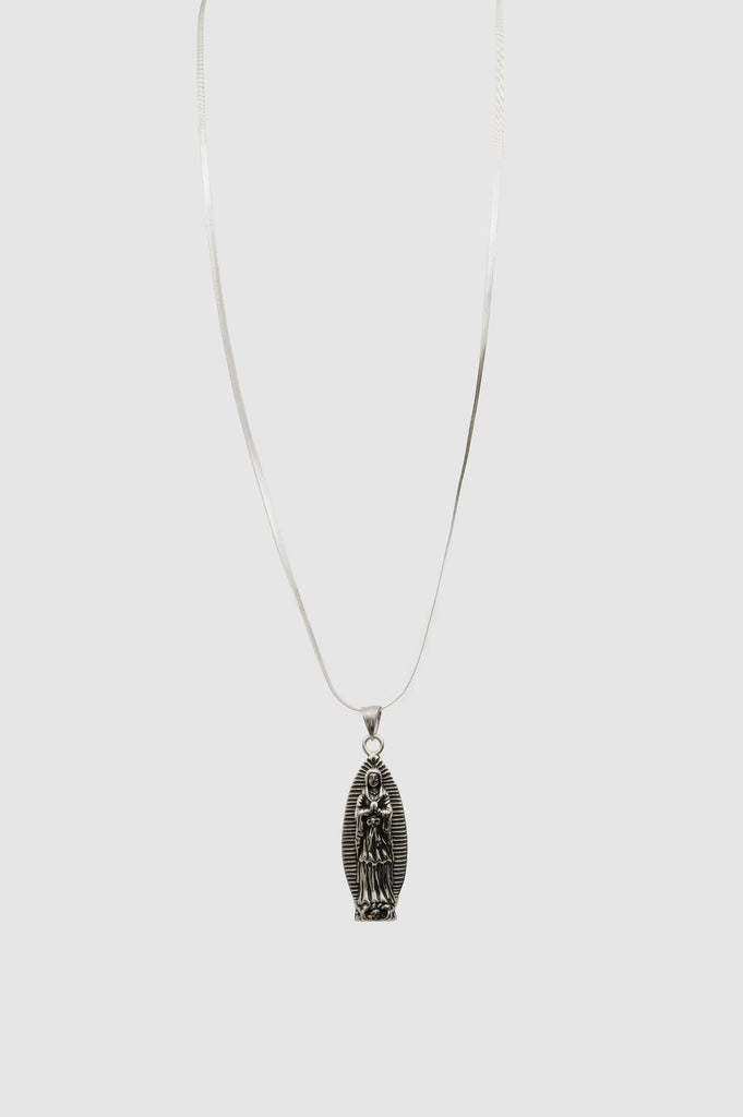 Collar Long Gaudalupe COLLARES NOW Plateado 