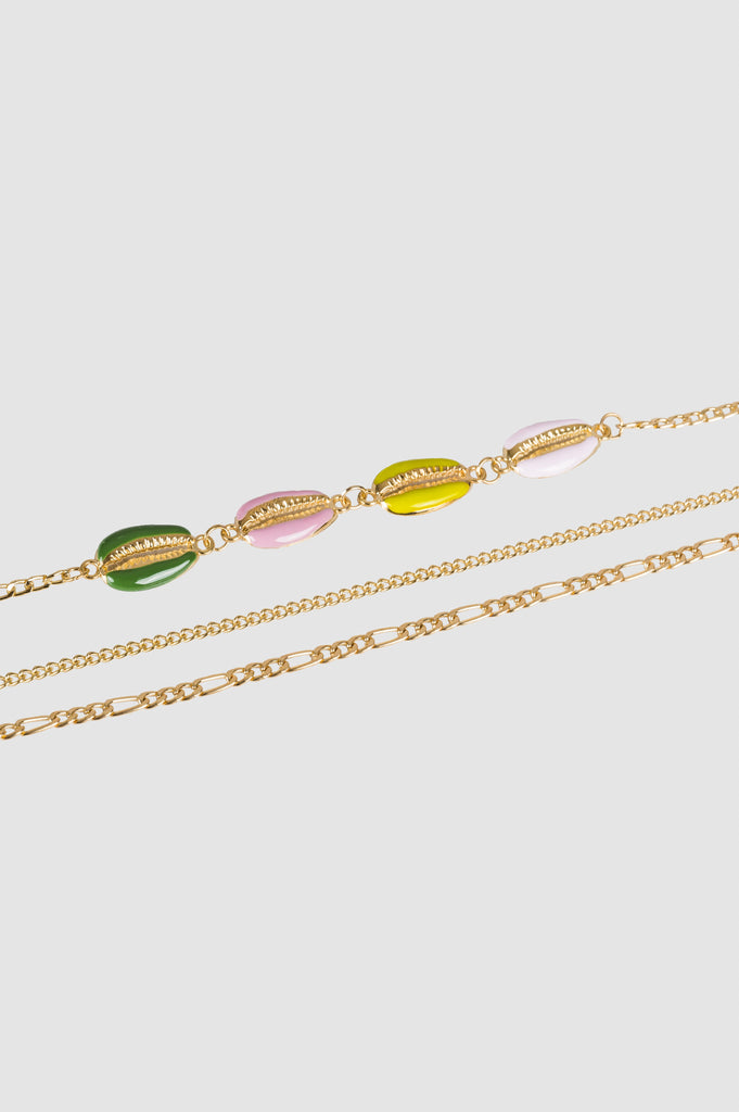 Pulsera Pack 3 Shells PULSERAS NOW Dorado 