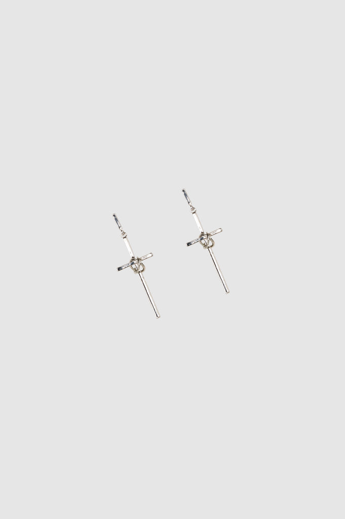 Arete Cross With Underwire ARETES NOW Plateado 