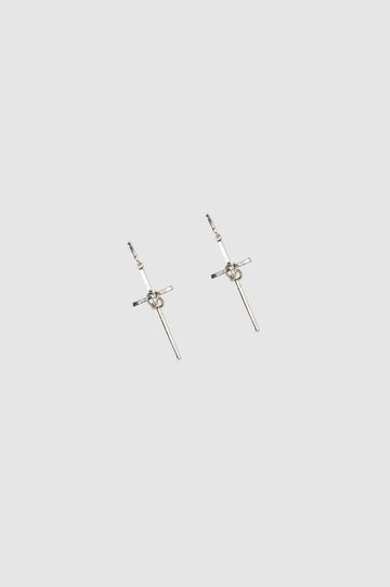 Arete Cross With Underwire ARETES NOW Plateado 