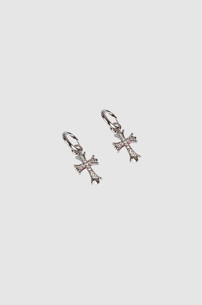 Arete Cross With Stones ARETES NOW Plateado 