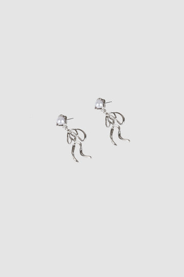 Arete Pearl Silhouette ARETES NOW Plateado 