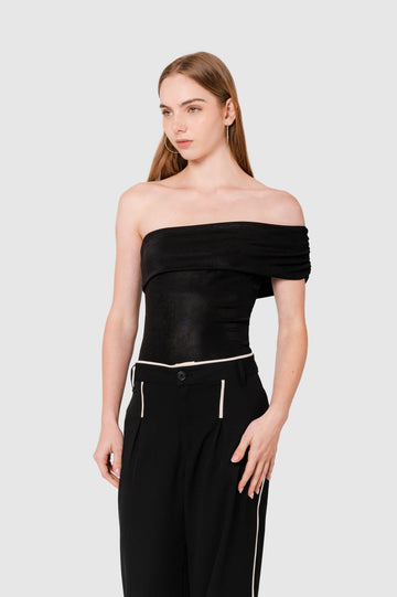 Blusa Slim Fit Wesley BLUSAS NOW Negro XS 