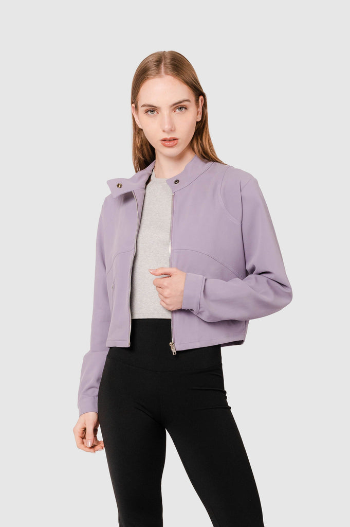 Casaca Crop Fit Meloni CASACAS NOW Lila XS 