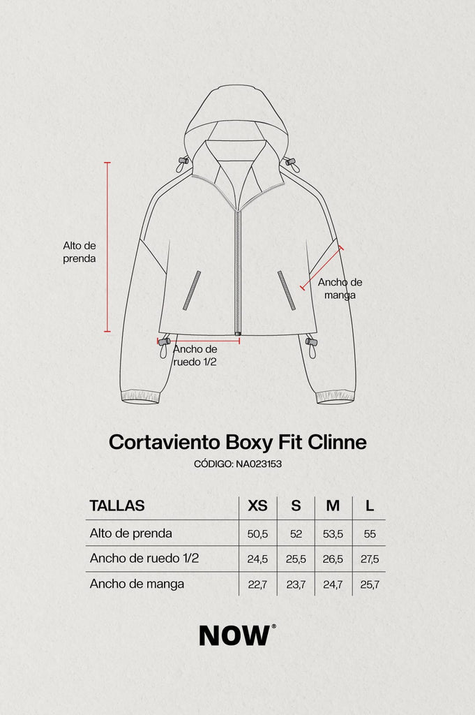 Cortaviento Boxy Fit Clinne CASACAS NOW 