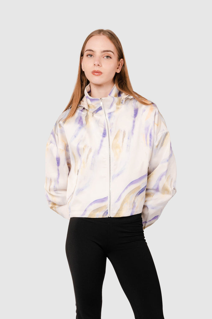 Cortaviento Boxy Fit Clinne CASACAS NOW Morado XS 
