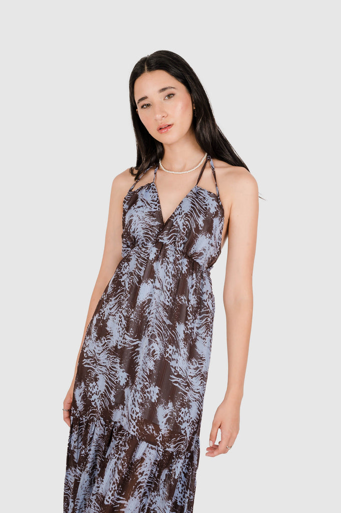 Maxi Vestido Tess VESTIDOS NOW Azul XS 