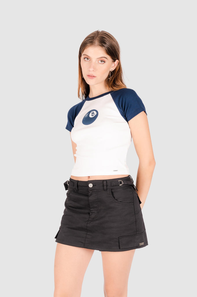 Polo Crop Slim Fit Elaine POLOS NOW Azul XS 
