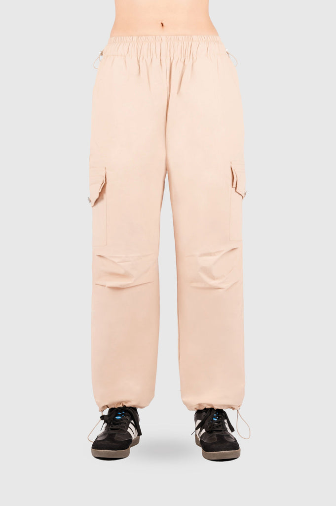 Pantalón Parchute Nanda PANTALONES NOW Beige Claro S 
