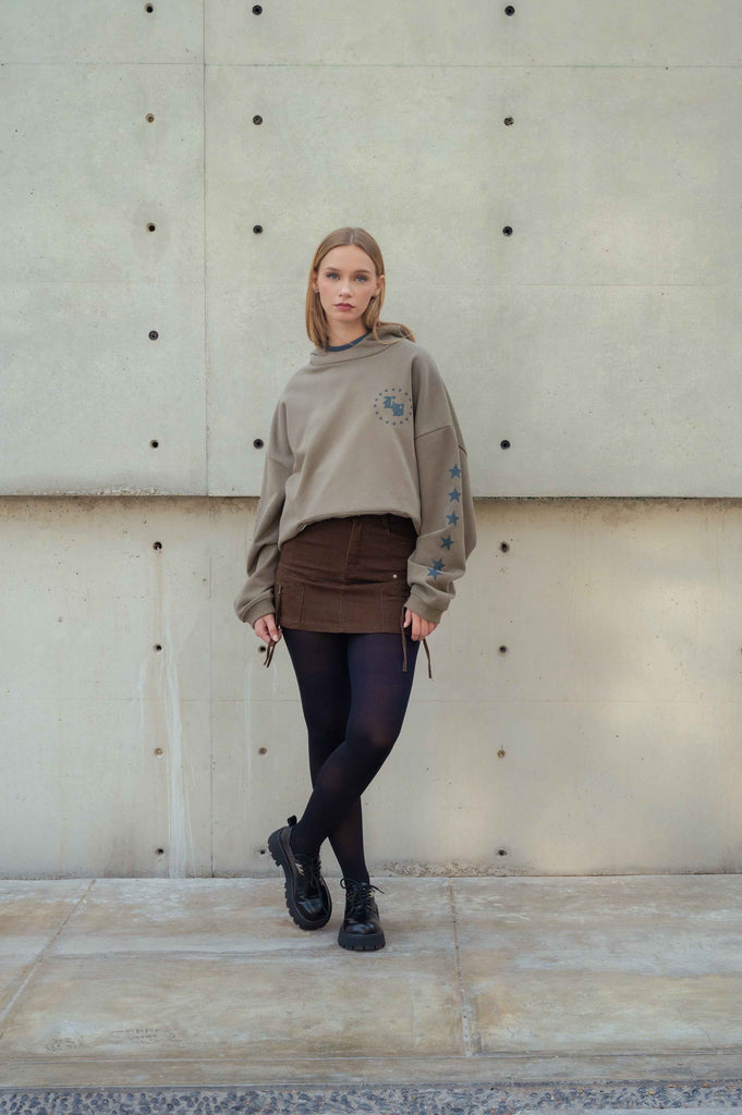 Planet Heavyweight Hoodie- Moka POLERAS NOW Marron Claro S 