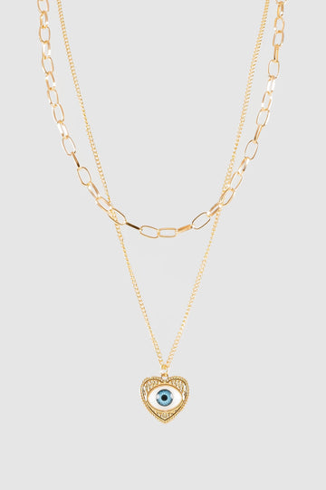 Collar Eye Chain COLLARES NOW Dorado 