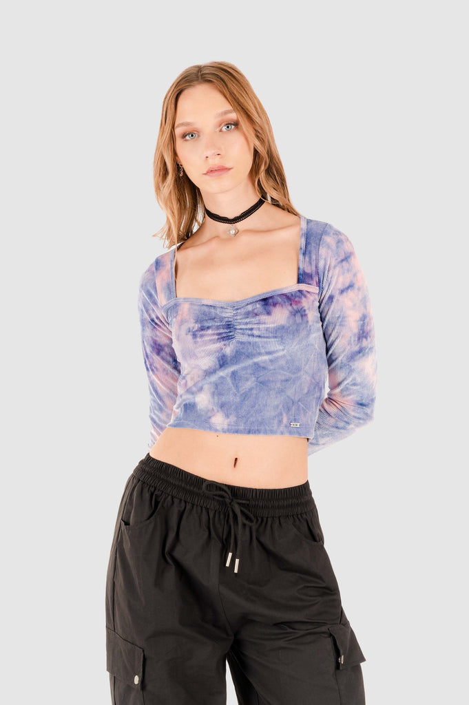 Croptop Leyna CROPTOPS NOW Morado XS 