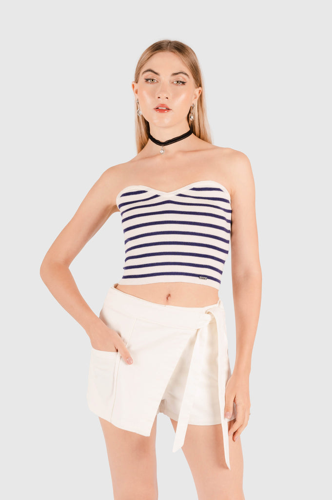 Crop Slim Fit Reilly CROPTOPS NOW Azul XS 