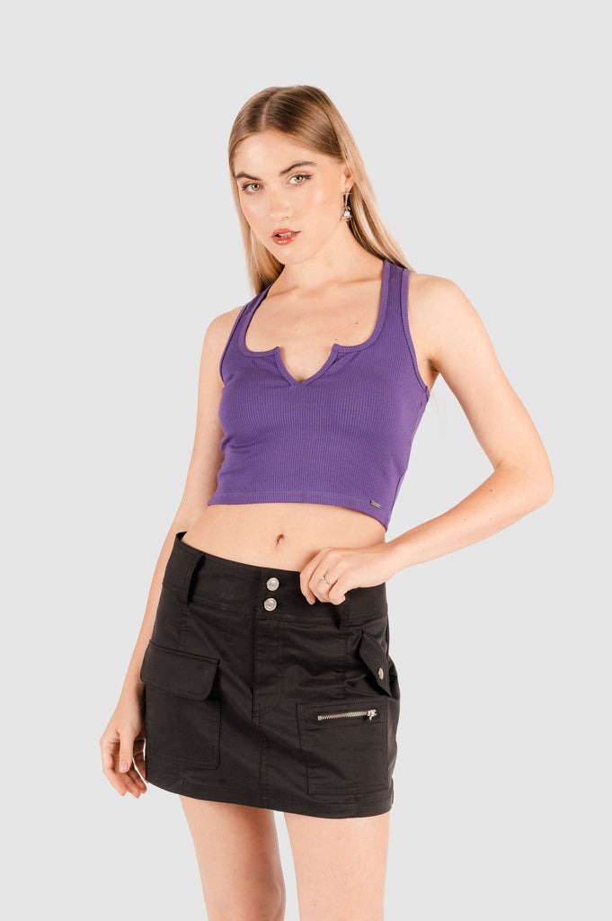 Crop Fit Phil CROPTOPS NOW Morado XS 