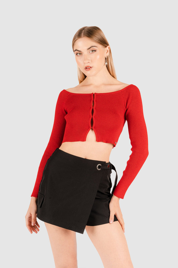 Crop Slim Fit Napoles CHOMPAS NOW Rojo XS 