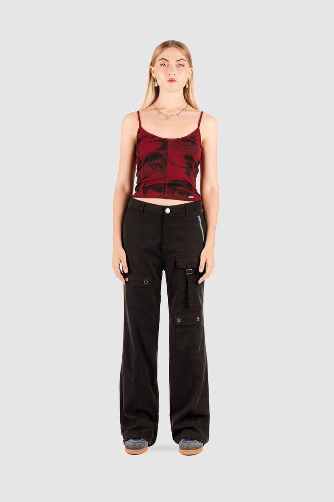 Crop Slim Fit Eyes CROPTOPS NOW 