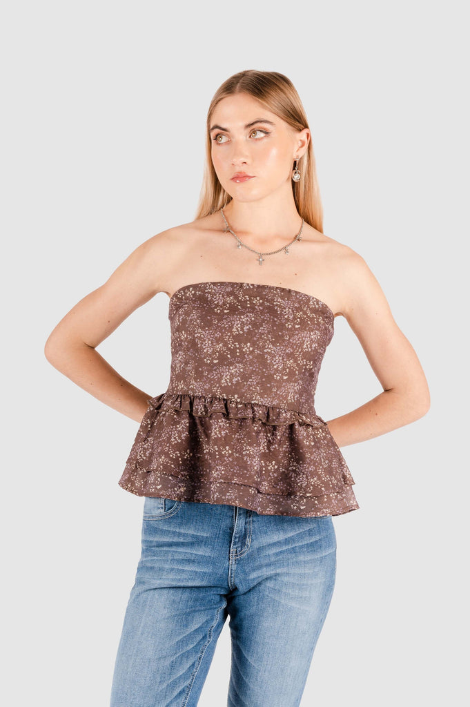 Blusa Friend Fit Zoran BLUSAS NOW Marrón XS 