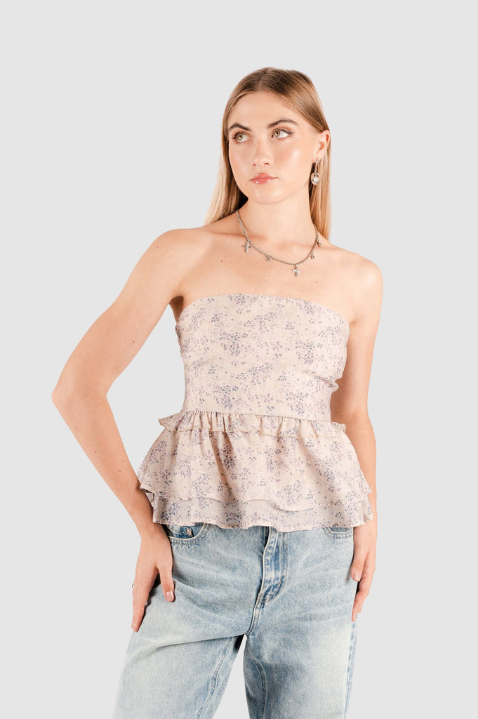 Blusa Friend Fit Zoran BLUSAS NOW Beige Claro XS 