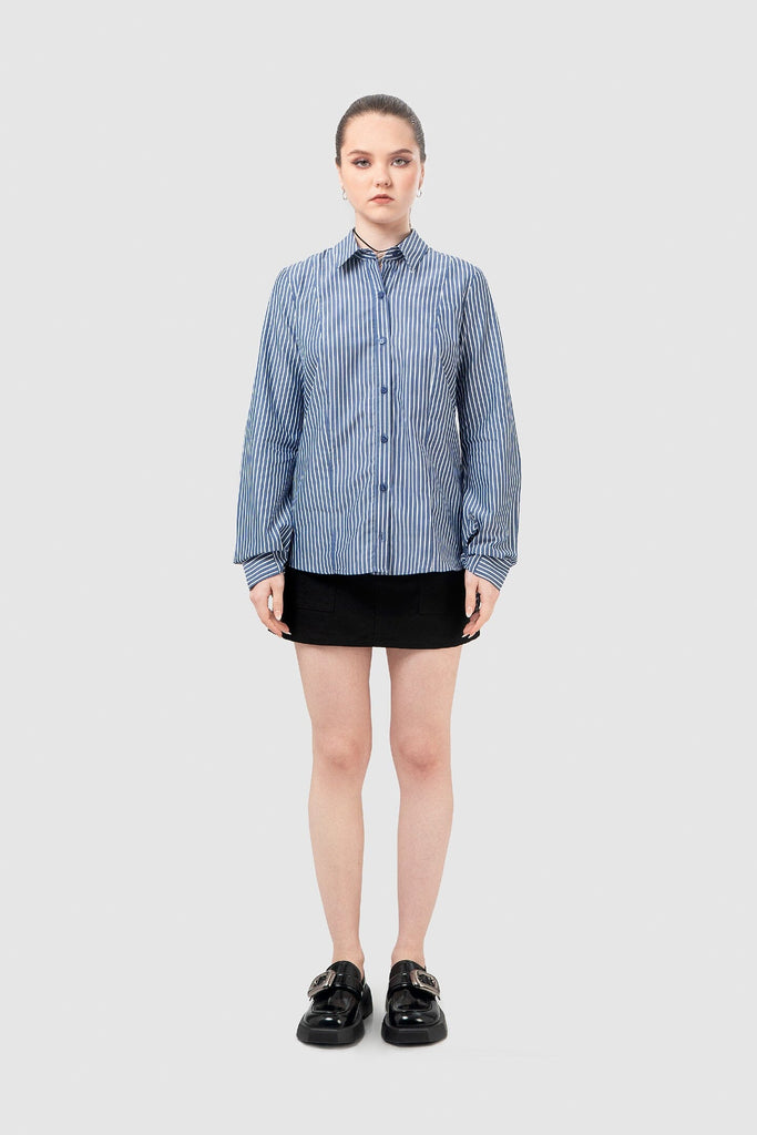 Camisa Slim Fit Fine CAMISAS NOW Azul Oscuro XS 