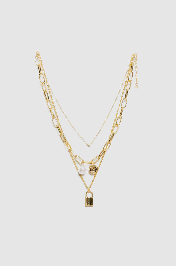 Collar X3 Security Pearl COLLARES NOW Dorado 