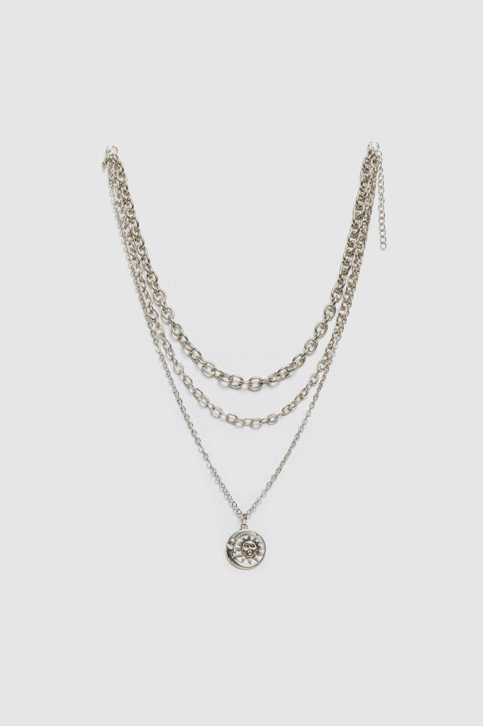 Collar X3 Sunset COLLARES NOW Plateado 
