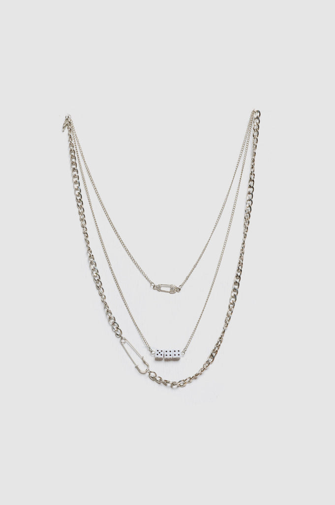 Collar X3 Play COLLARES NOW Plateado 