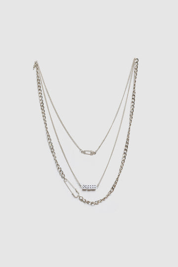 Collar X3 Play COLLARES NOW Plateado 