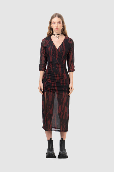 Maxi Vestido Elbitar VESTIDOS NOW Vino XS 