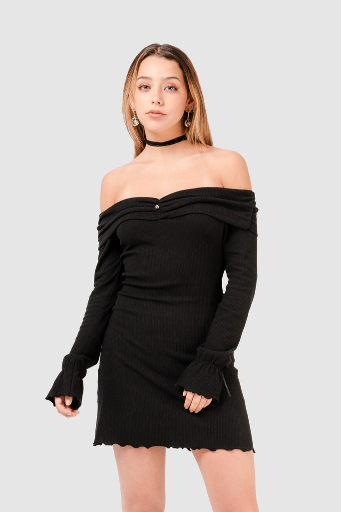 Mini Vestido Kyle VESTIDOS NOW Negro XS 