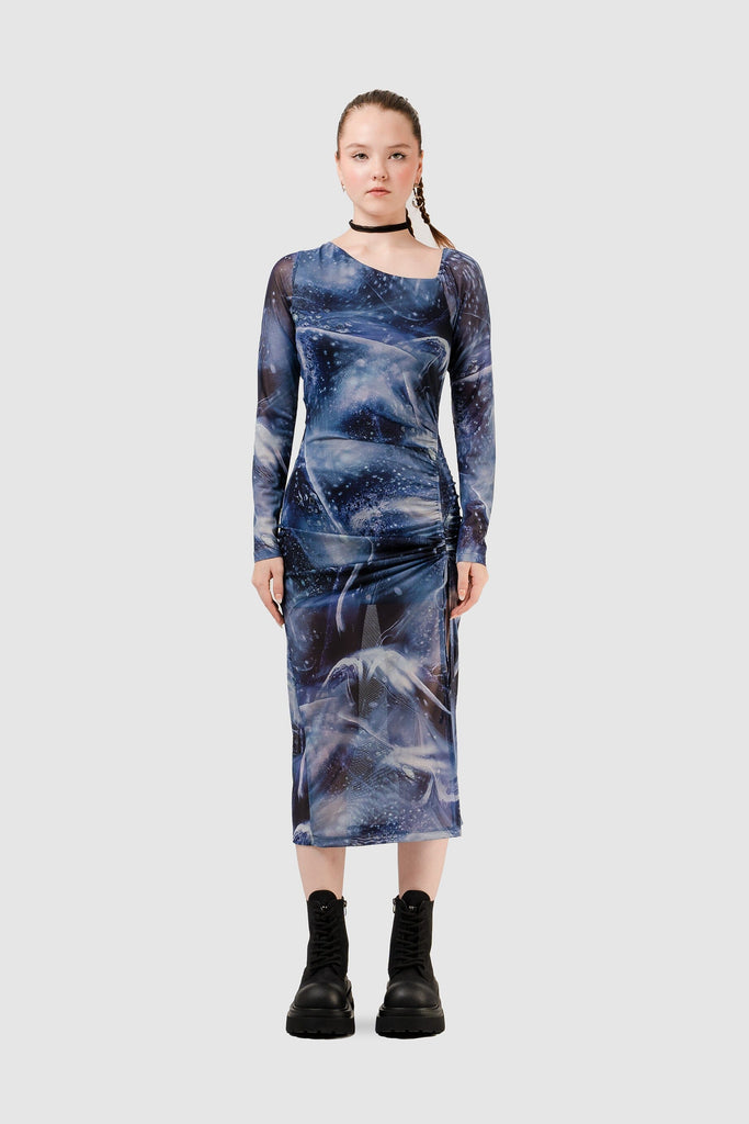 Maxi Vestido Lean VESTIDOS NOW Morado XS 