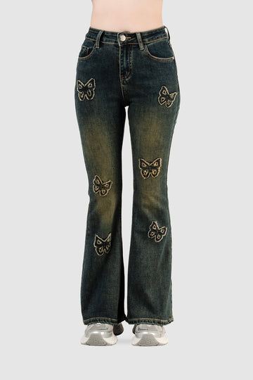 Pantalón Denim Kith PANTALONES NOW Negro S 