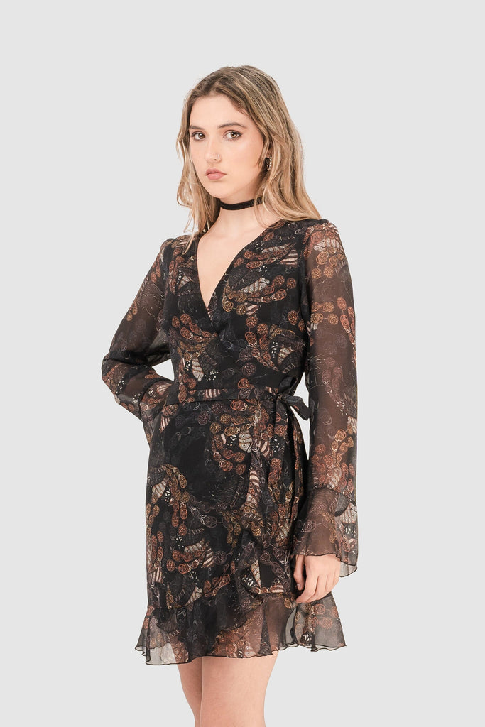 Mini Vestido Hanny VESTIDOS NOW Negro XS 