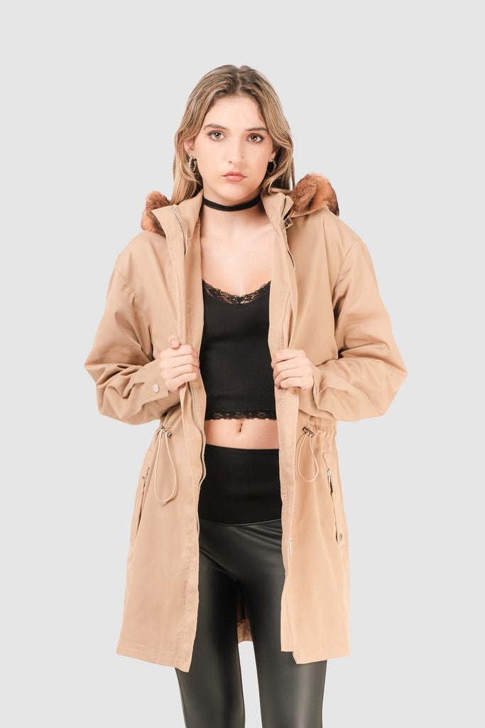 Parka Regular Fit MIadden ABRIGOS NOW Beige XS 