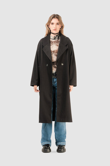 Abrigo Oversize Fit Curnew ABRIGOS NOW Negro XS 