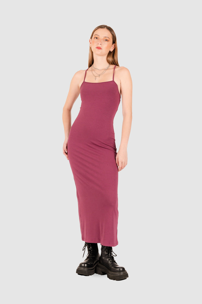 Maxi Vestido Sarak VESTIDOS NOW Fucsia XS 