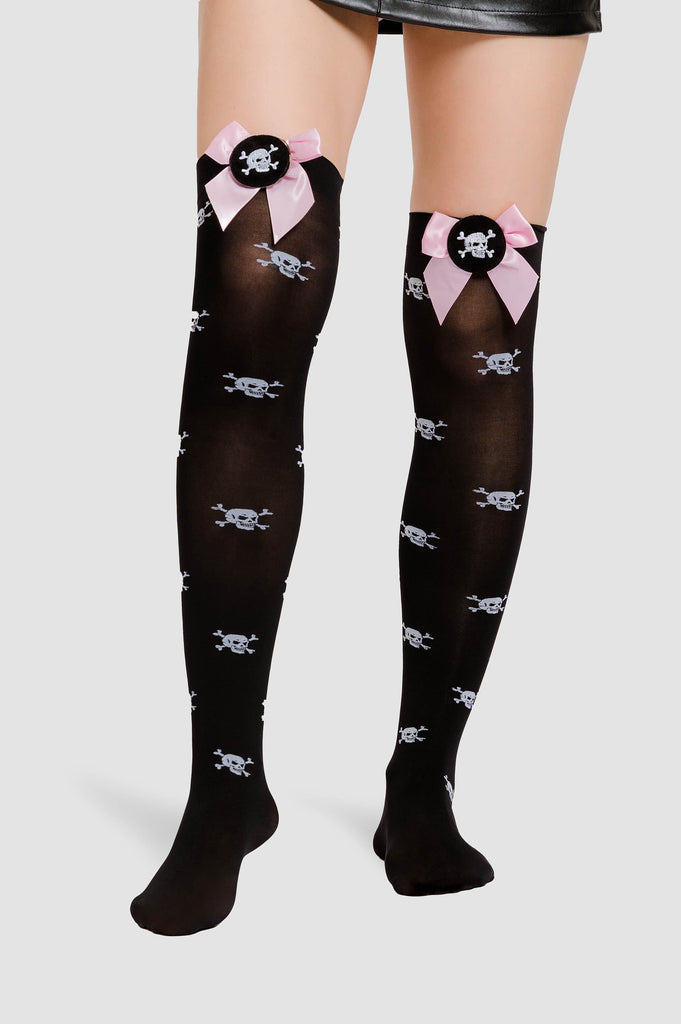 Medias Panty Skull- Negro MEDIAS NOW 