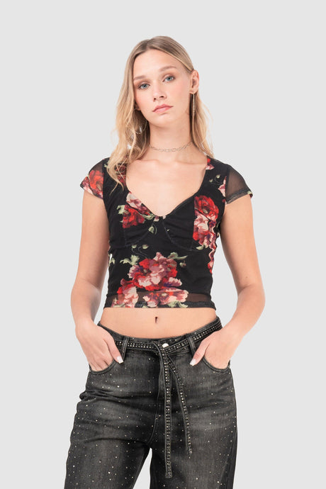 Blusa Slim Fit Cannes BLUSAS NOW Negro XS 