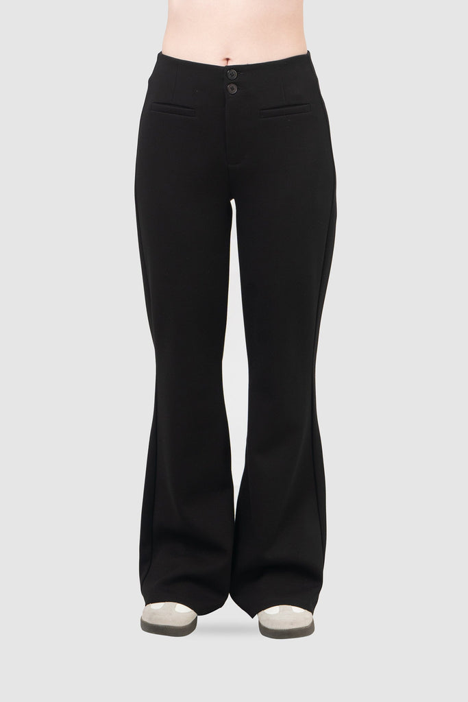 Pantalón Flare Fit Fred PANTALONES NOW Negro XS 