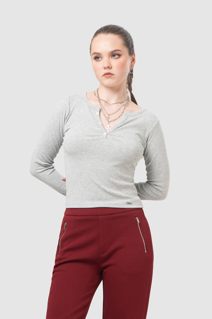 Polo Slim Fit Sykes POLOS NOW Gris XS 