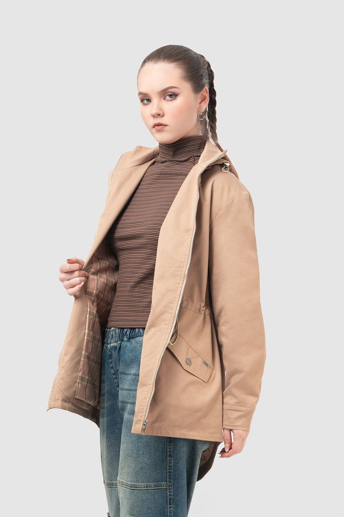 Parka Regular Fit Mark ABRIGOS NOW Beige Claro XS 