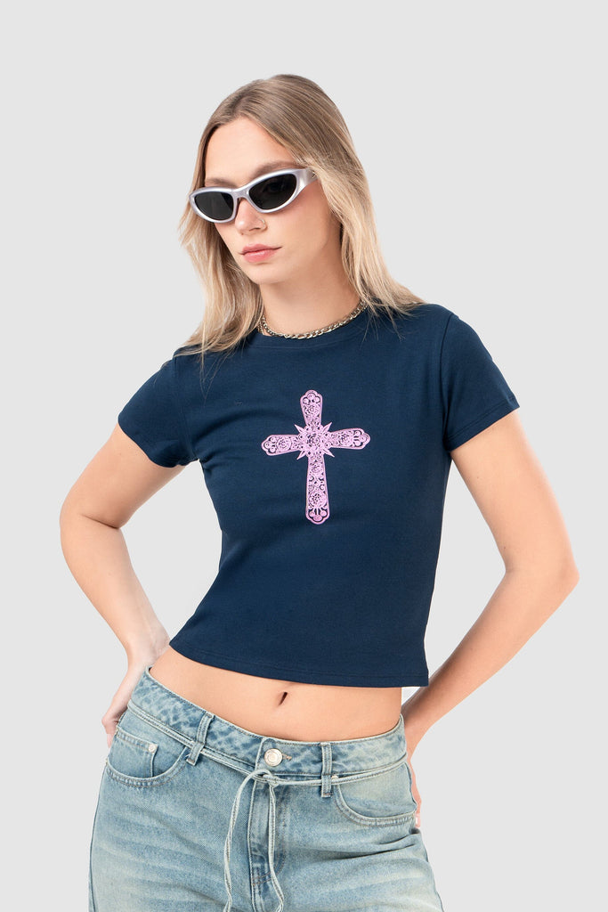 Polo Baby Tee Clinks POLOS NOW Azul XS 