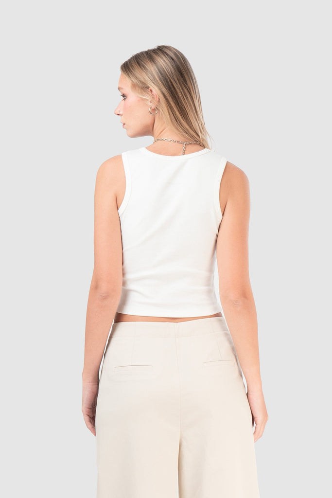 Tank Slim Fit Dunne CROPTOPS NOW 