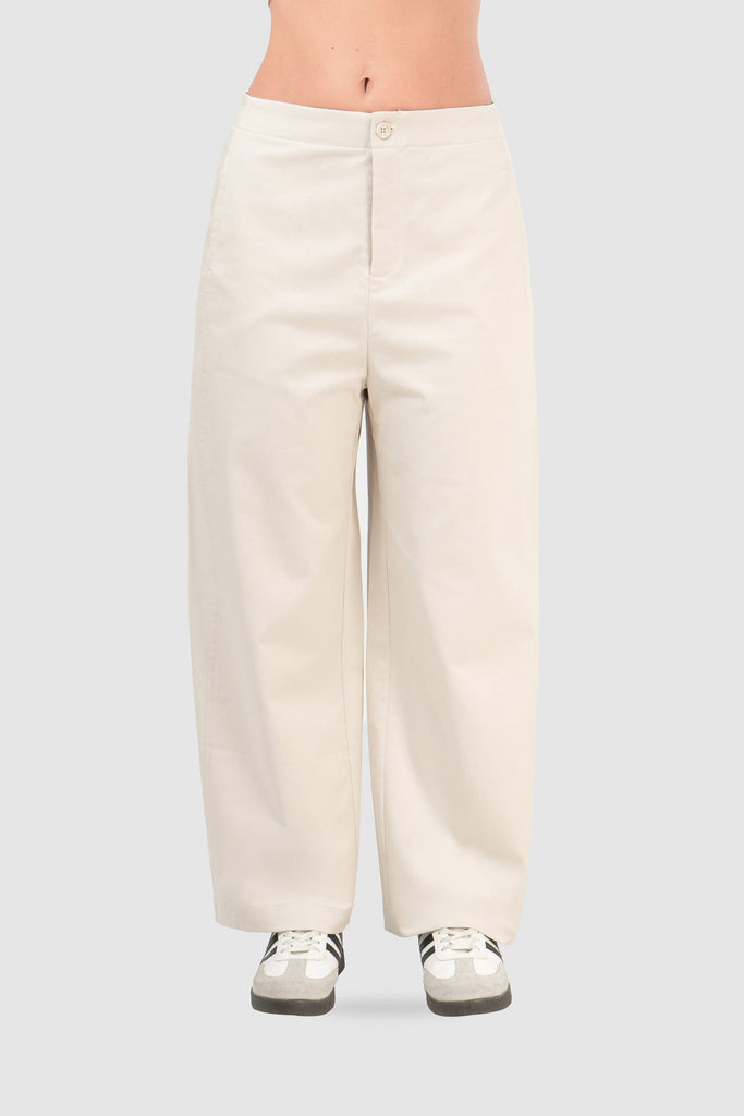 Pantalón Recto Fit Ny PANTALONES NOW Beige Claro S 