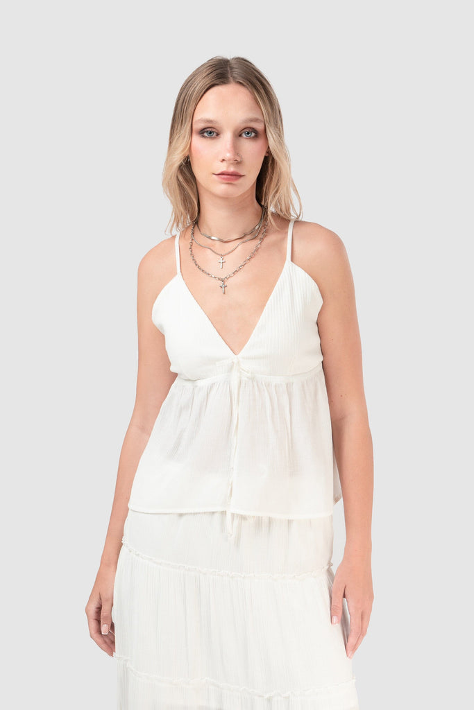 Blusa Slim Fit Tarento BLUSAS NOW Perla XS 