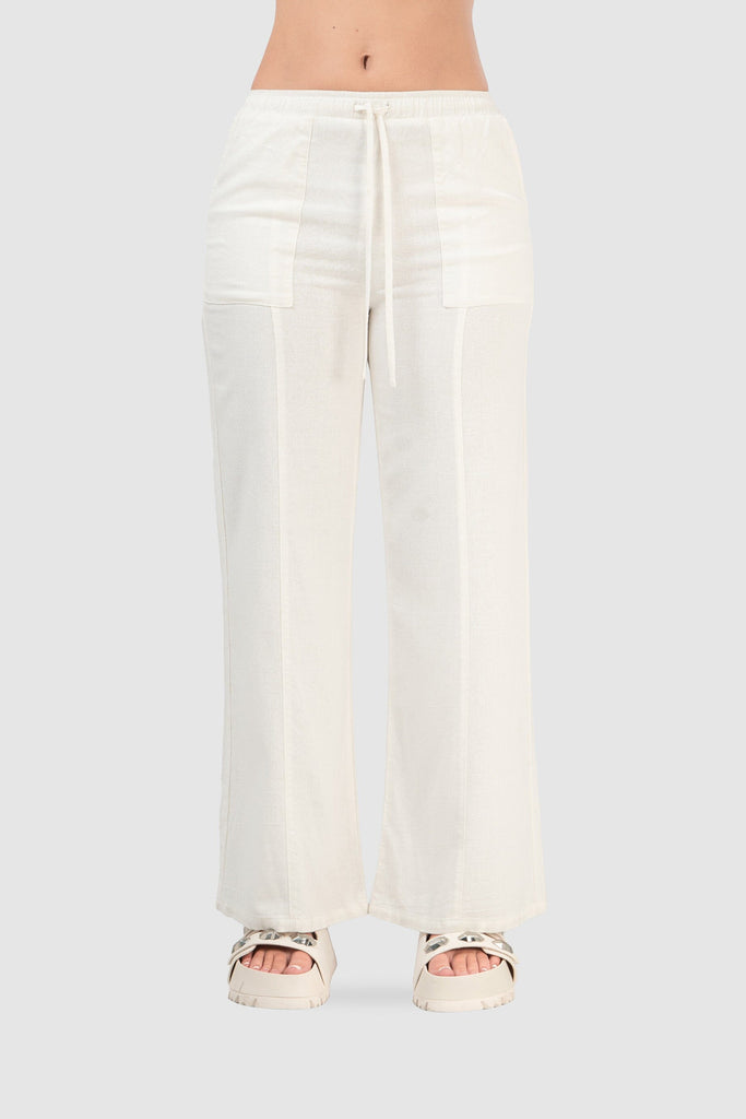 Pantalón Recto Mullen PANTALONES NOW Perla XS 