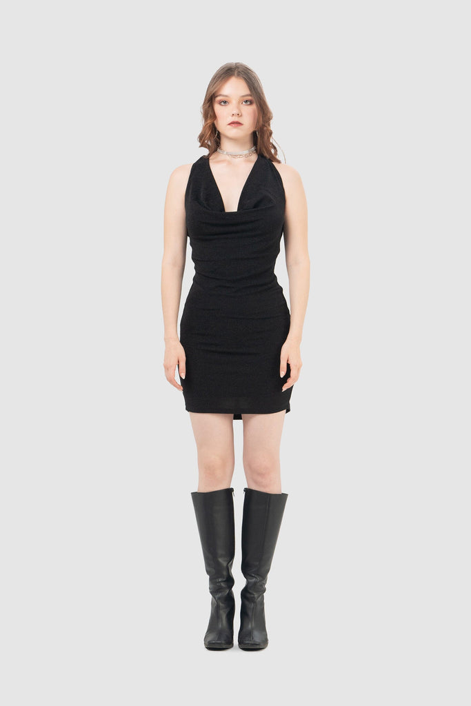 Mini Vestido Rivara VESTIDOS NOW Negro XS 